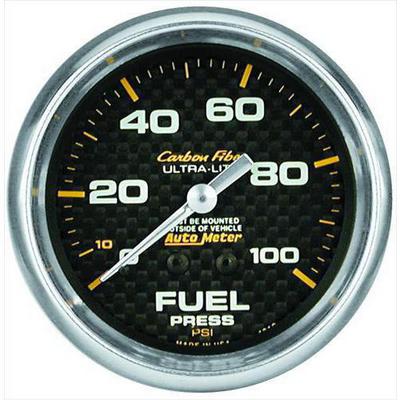 Auto Meter Carbon Fiber Mechanical Fuel Pressure Gauge - 4811